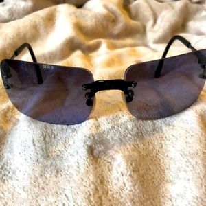 Vintage CHANEL sunglasses with blue lenses
